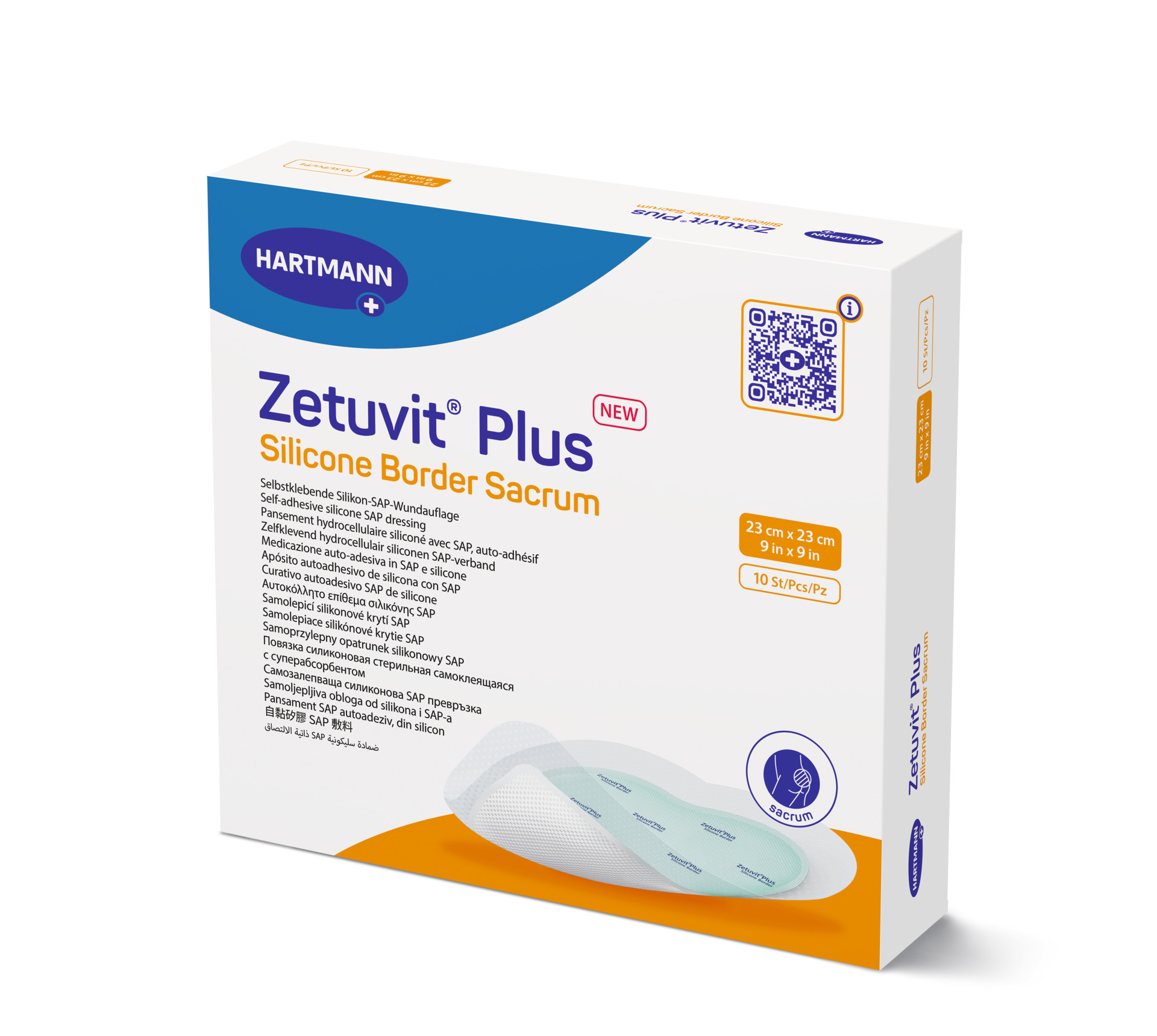 Zetuvit Plus Silicone Border 12,5x12,5